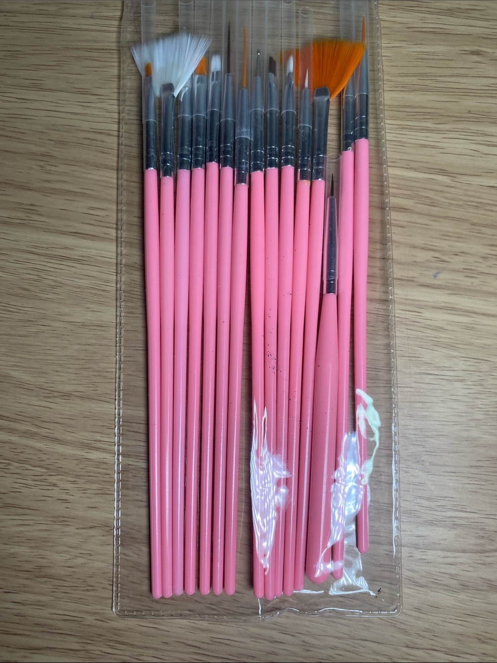 Pink Handle Nail & Detail Brush Set - Picture 4 of 5
